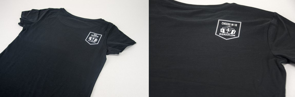 Cheers in 10 - Bierdiplom - T-Shirt Druck - Prost!