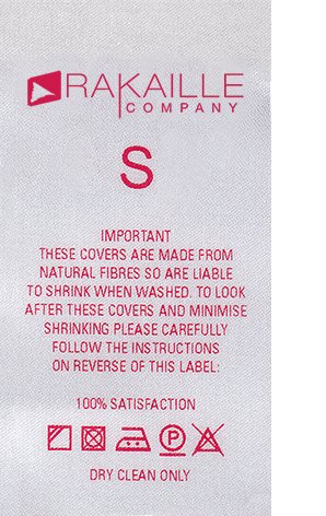 Bedruckte Etiketten, Beispiel Material, Satin weiss