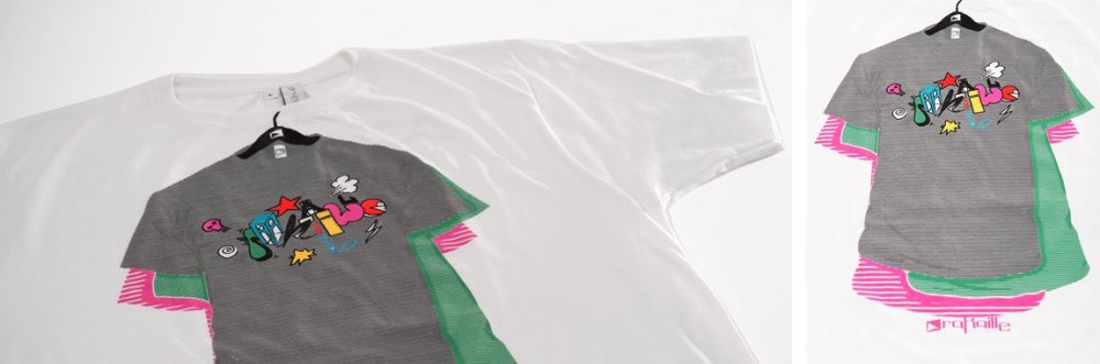 Rakaille Artwear | 9-color textile screen printing