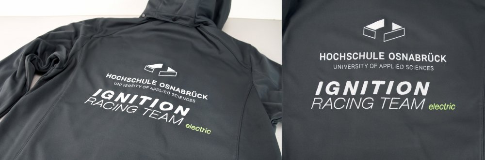 Ignition Racing Team - geborduurde softshell -jas