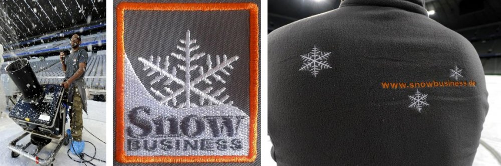 Snow Business | Bestickte Fleece Jacke