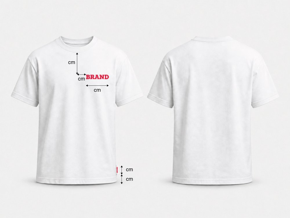 T-Shirt Tech-Pack für die Textilproduktion