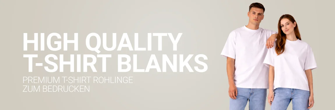 T-Shirts bedrucken lassen / Premium T-Shirt-Rohlinge