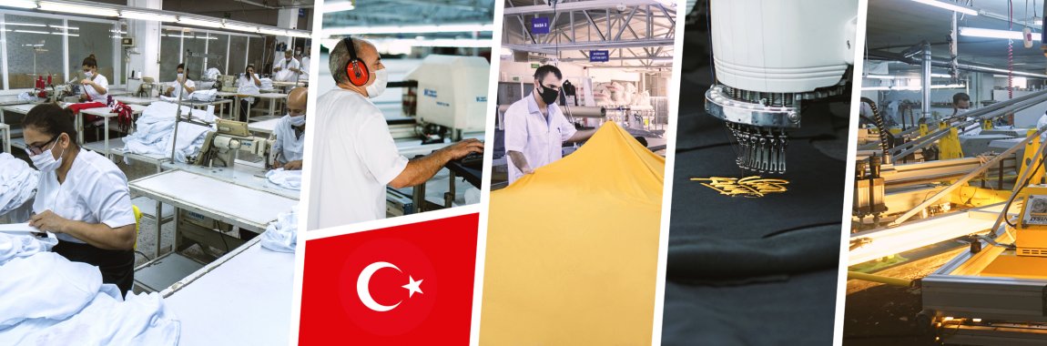 Textilproduktion in der Türkei | Ab 100 Stück