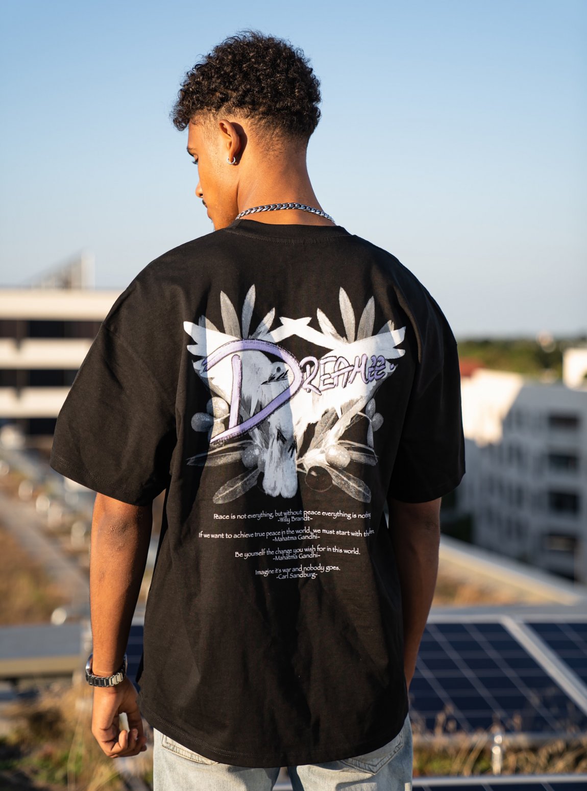 Dreamzz Fashion | Build Your Brand | Item BY163 T-shirt with screen printing / separation screen printing and embroidery