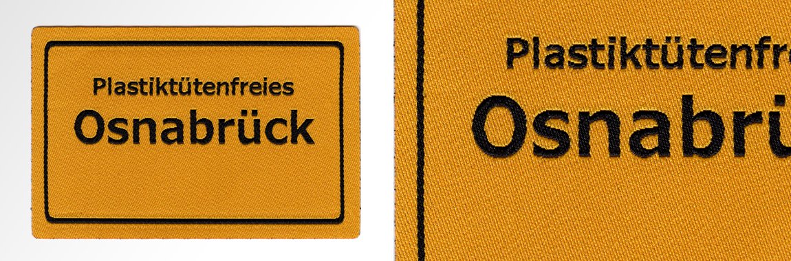 Gewebter Aufnäher, Gewebte Abzeichen, Gewebtes Patch, Kontur geschnitten