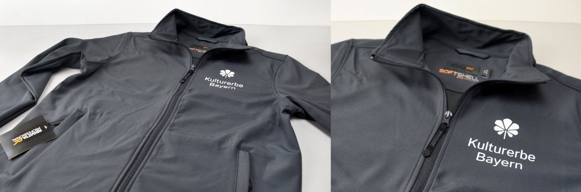 Kulturerbe Bayer - Bedruckte Softshelljacke