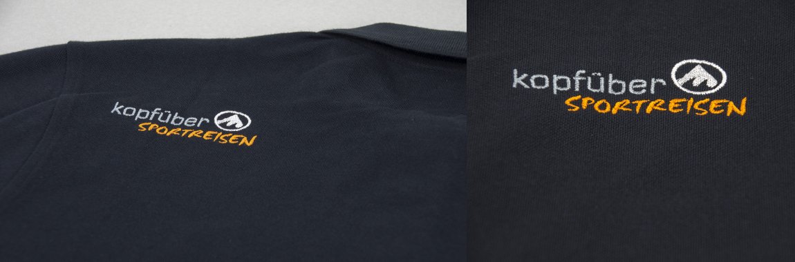 Kopfueber - Teambekleidung - Poloshirt mit Stickerei