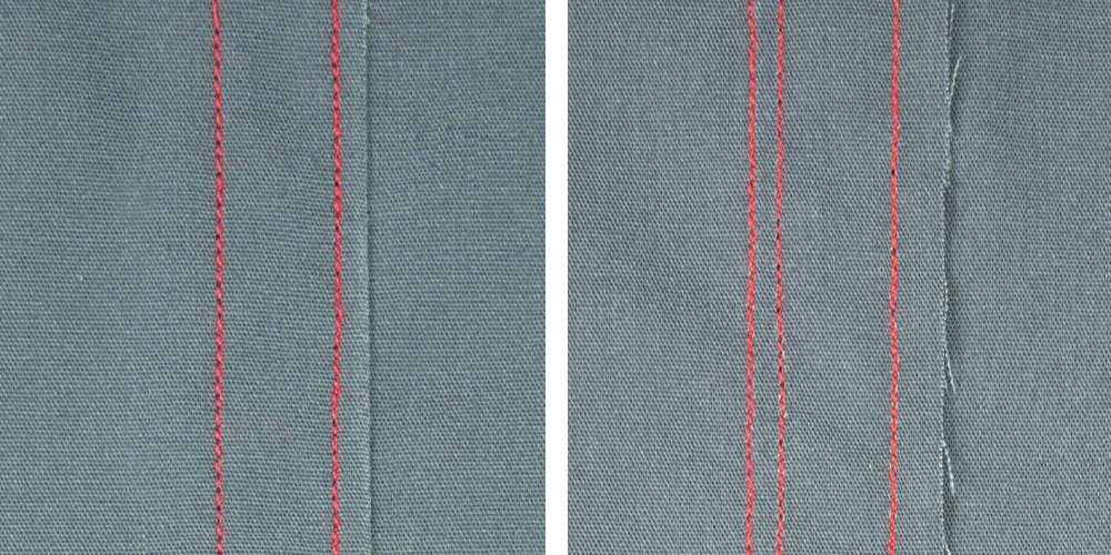 Technik der Nahtherstellung - Falsche Kappnaht