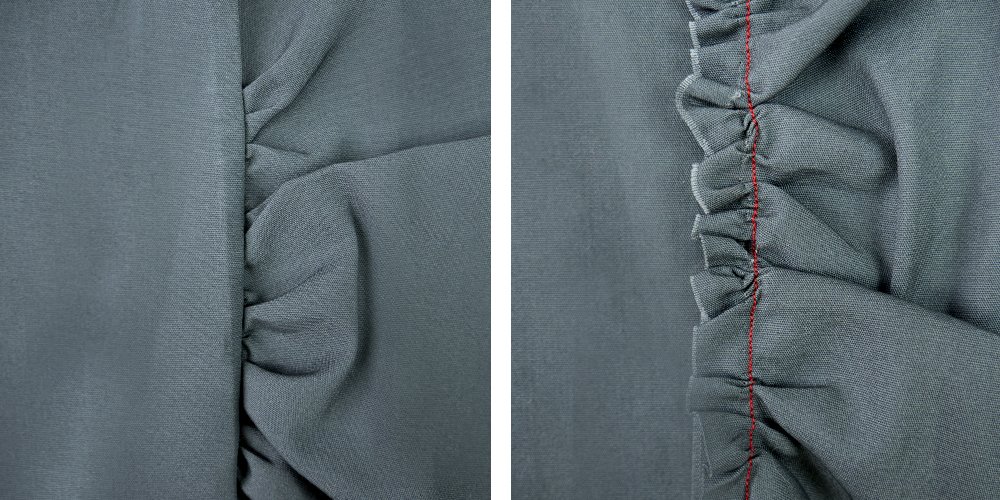 Technik der Nahtherstellung - Kräuselnaht