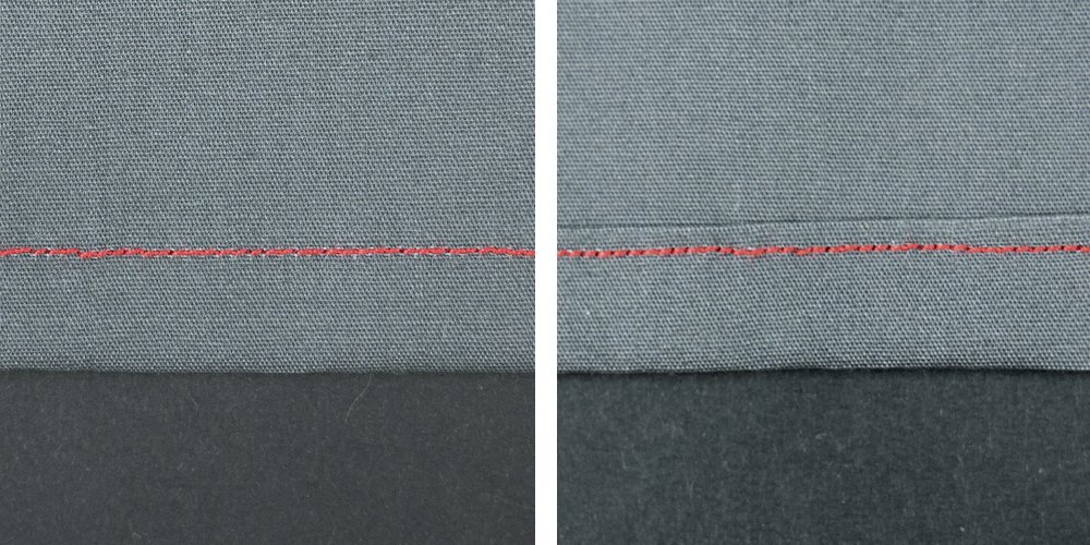 Techniken der Nahtherstellung - Saumnaht