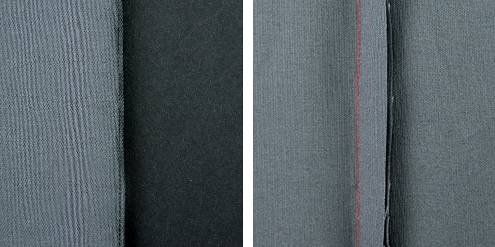 Technik der Nahtherstellung - Stürznaht